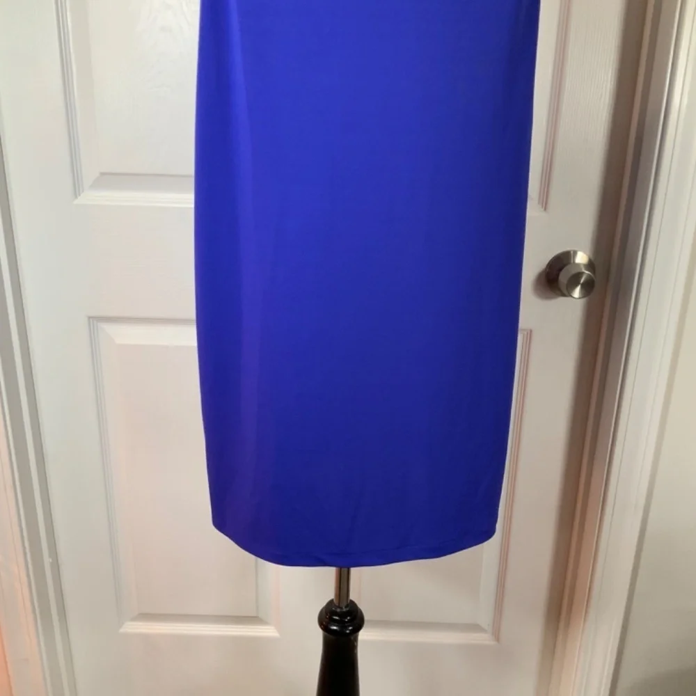 Zara Halter Blue Knotted Cocktail Mini Dress Size Large New